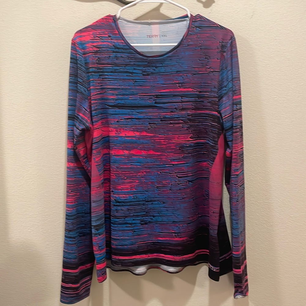 Terry Soleil long sleeve Top. XXL